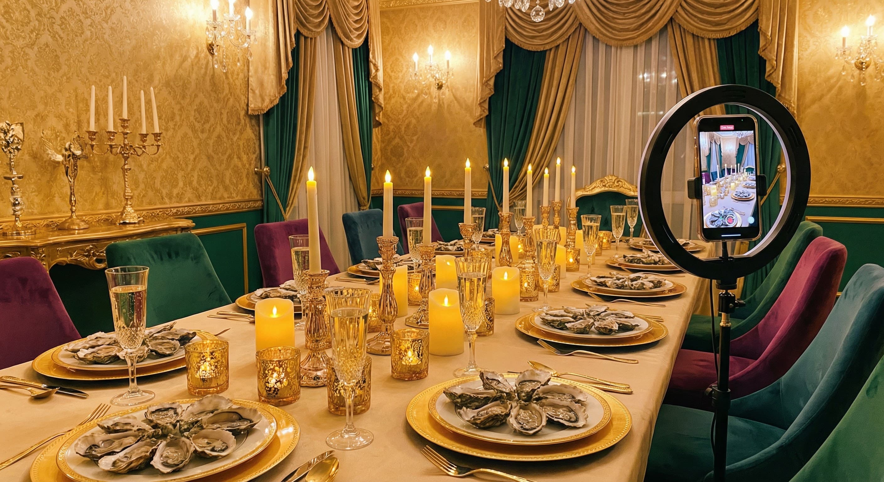 Романтический ужин при свечах